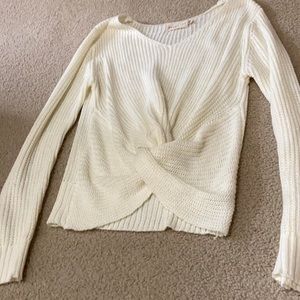 White colored sweater